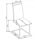 Стул HALMAR K250 белый/хром